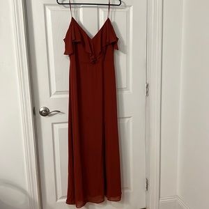 “Rust” Bill Levkof bridesmaids dress Size 10
